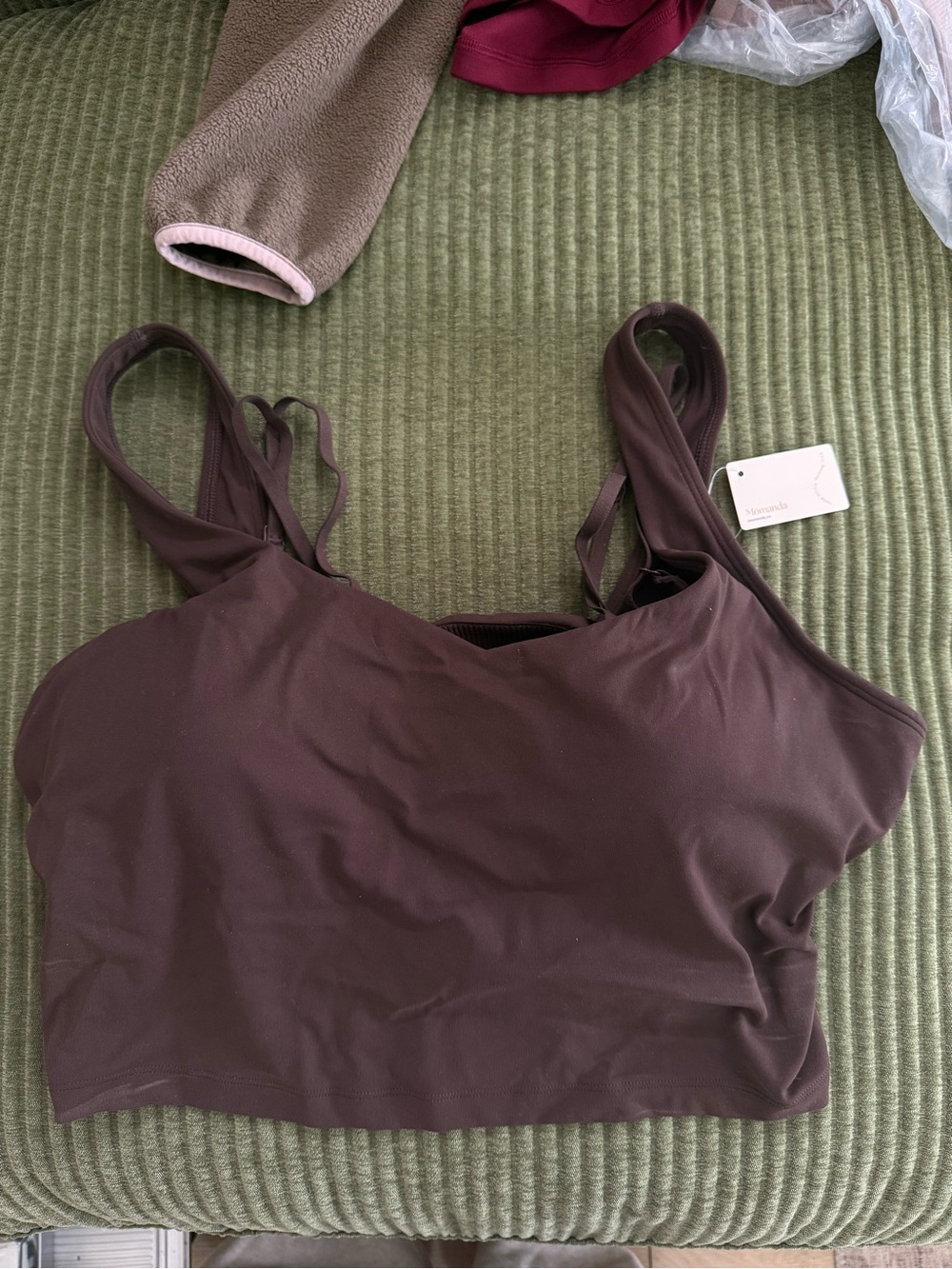 Momanda Natrelax Nursing Crop Tank Top - NWT